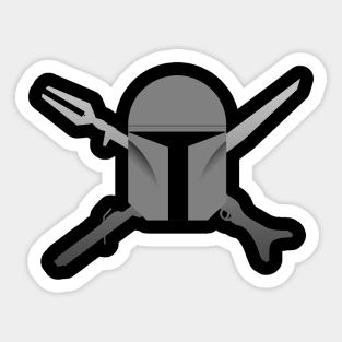 Skull and Bones (simple) Sticker